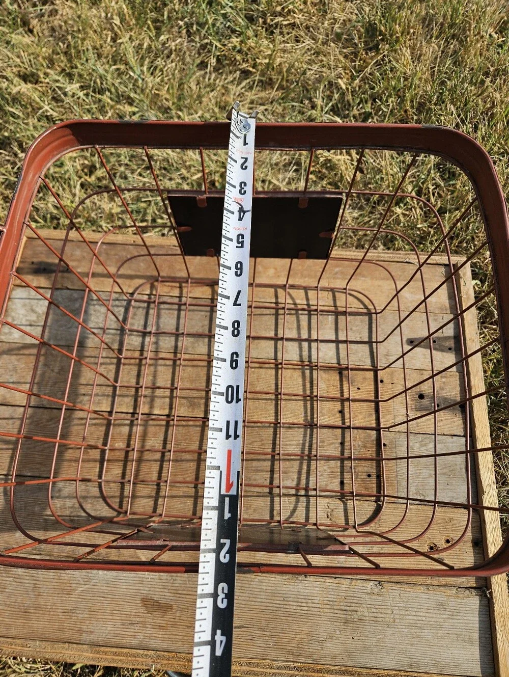 Vintage Style Wire Basket with Chalkboard Label Rustic Farmhouse Pantry Storage